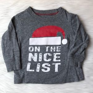 Carter’s On the Nice List Long Sleeve Tee Shirt